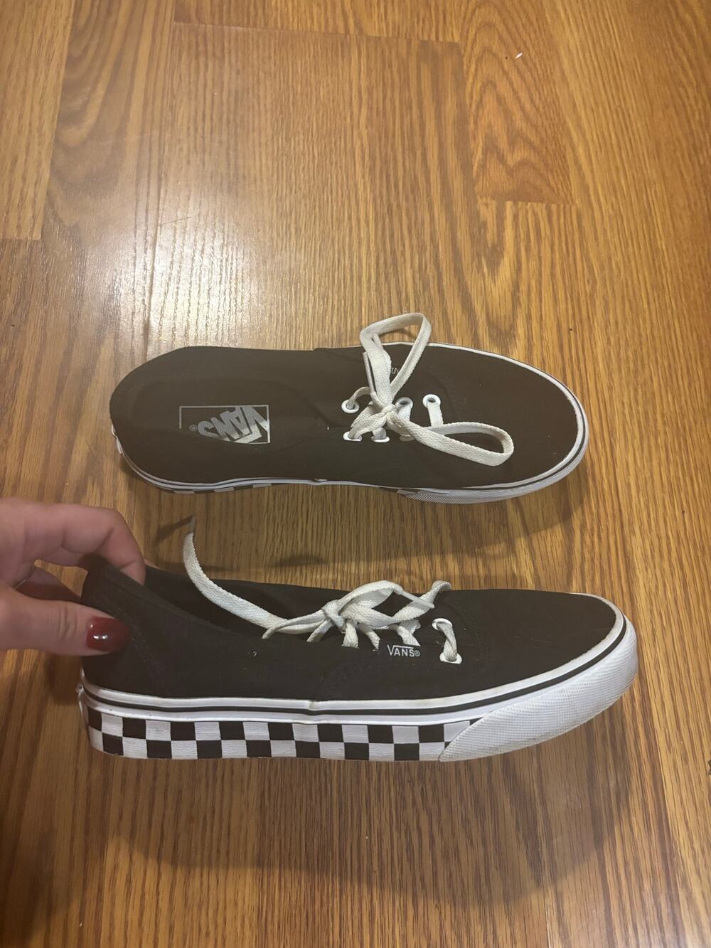 New Vans Black and White Checkered Sneakers